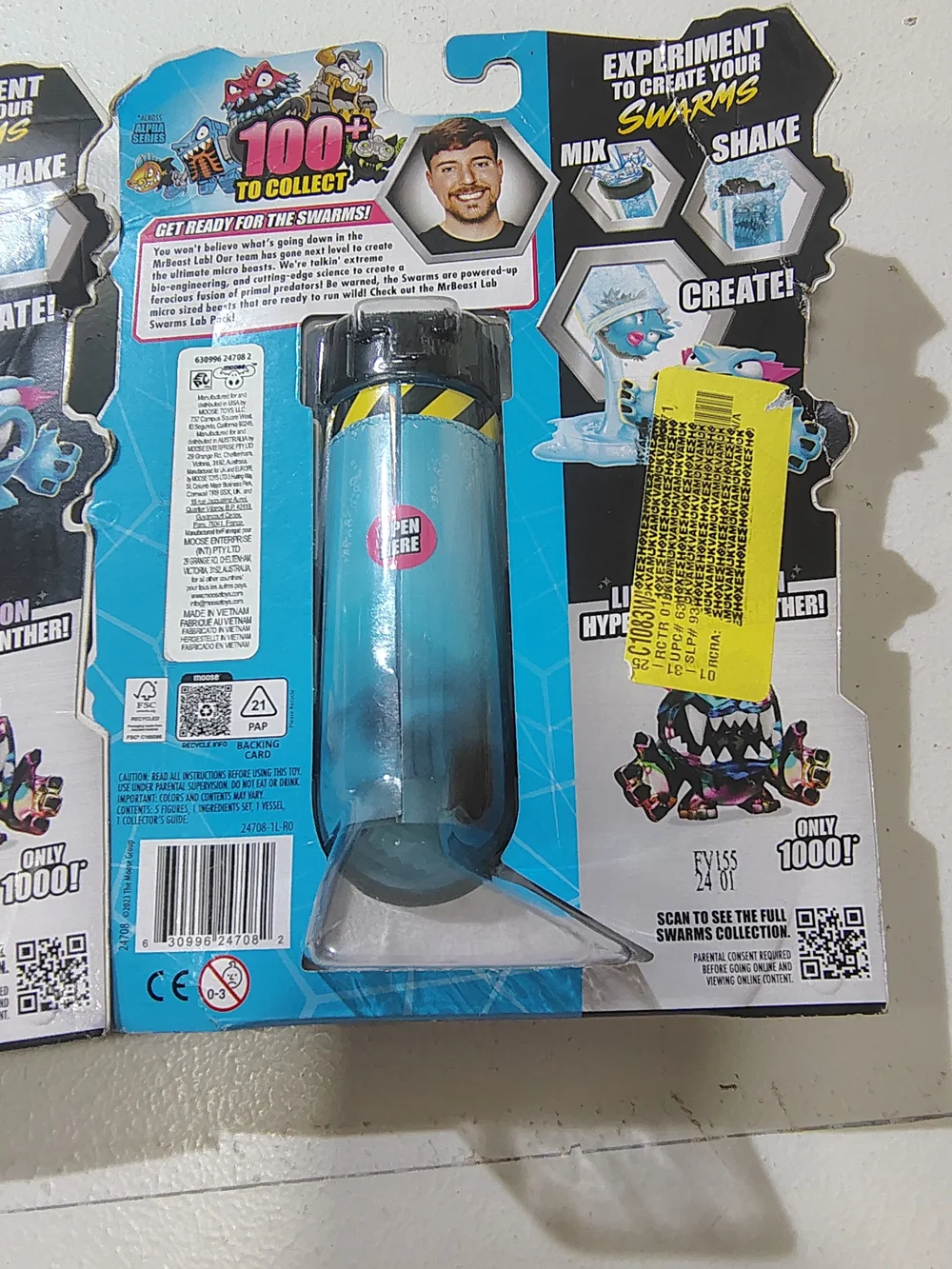 MrBeast Lab Swarms Lot (3 Packs) - Incomplete / 4 Figures Per Pack